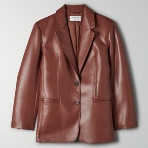 Aritzia Babaton Smith Leather Blazer
